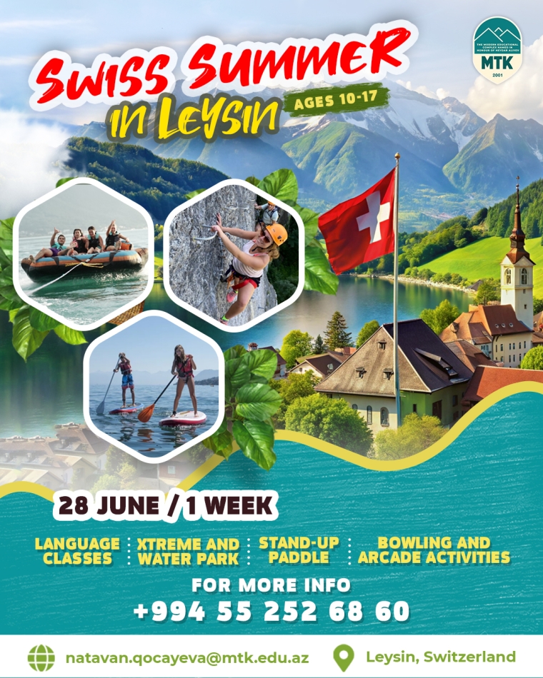 İsveçrədə Beynəlxalq Yay Təcrübəsi